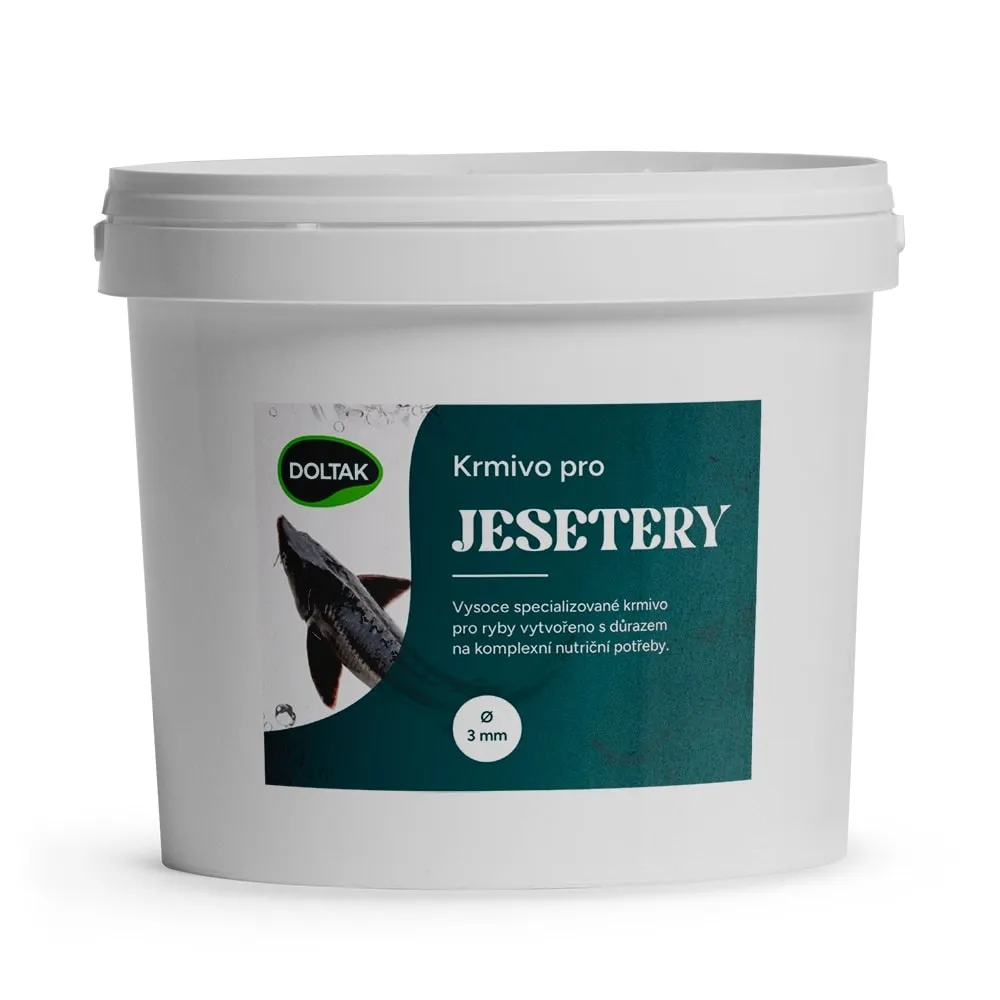 Krmivo pro jesetery 3 mm kbelík 5 l (3600 g)