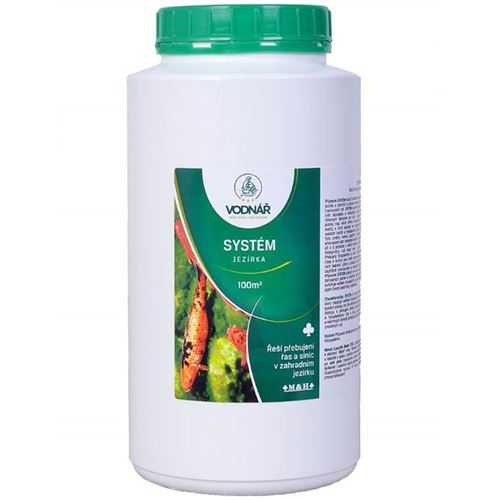 Přípravek na řasy Vodnář SYSTÉM jezírka 1,25kg (100 m3)