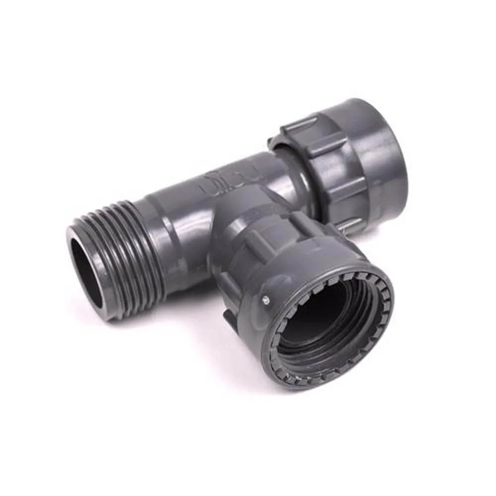 RAIN PVC Holendrový T-kus 1", M-F-F závit