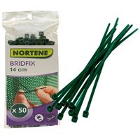 Stahovací pásky (bindry) Bridfix, zelené, 14 cm, 50 ks/ bal.