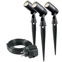 ALDER SET 3x LED spotové světlo ALDER 2W + trafo 10W + kabel 8m