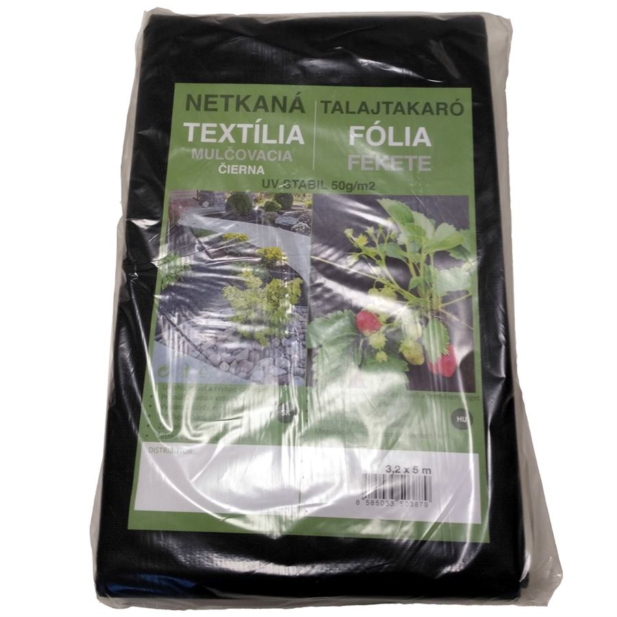 Netkaná mulčovací textilie 3,2 x 5 m 50g/m2 UV stabilní