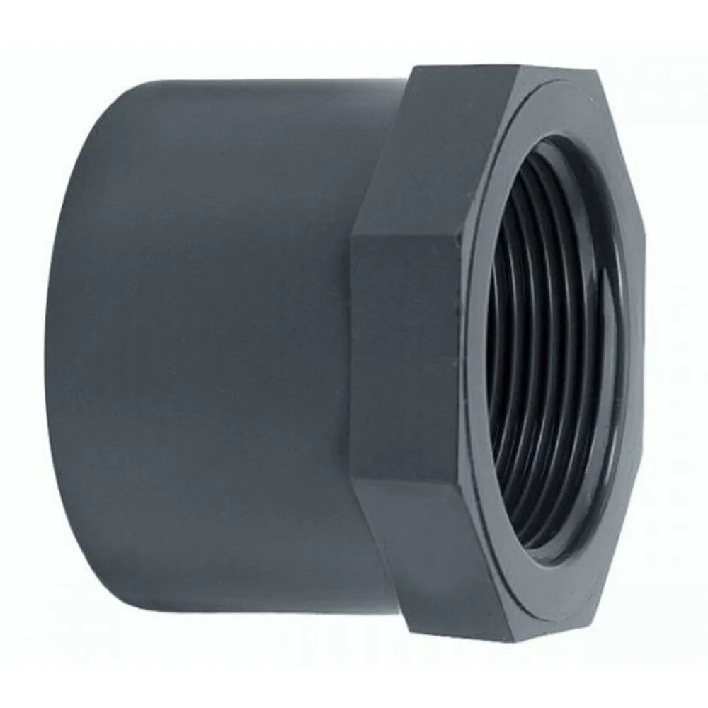 Redukce krátka závit F 75x2" PN16, PVC tvarovka