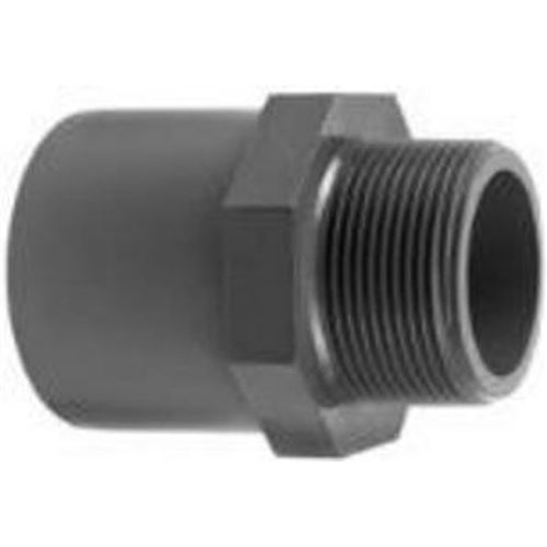 PVC přechodka 63/75x1" M