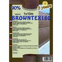 Stínící síť BROWNTEX160 1 x10m hnědá 90%