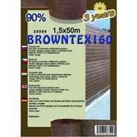Stínící síť BROWNTEX160 1,5 x50m hnědá 90%