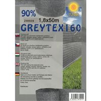 Stínící síť GREYTEX160 1,8 x50m šedá 90%