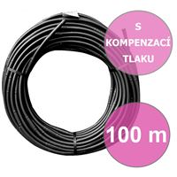 Hadice kapková 100 m s kompenzací - černá D16 33cm 2l/h , balení 100 bm, kapkové zavlažování