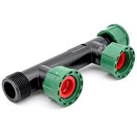 IRRITEC PVC holendrový řadový 2T-kus 1", M-F-F-F závit, PN 10