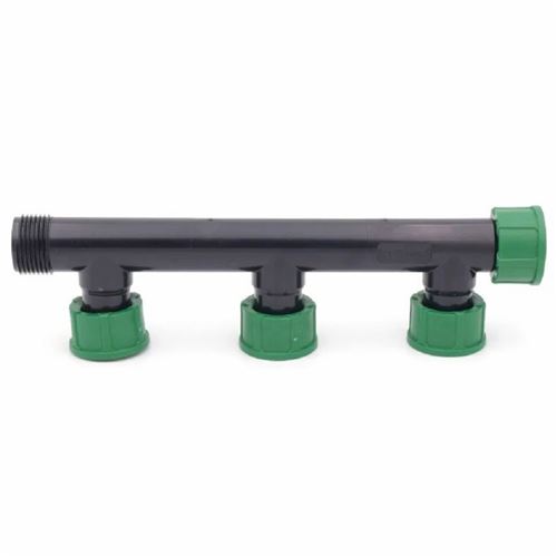 IRRITEC PVC holendrový řadový 3T-kus 1", M-F-F-F-F závit, PN 10
