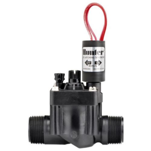Hunter PGV-101-MM-B Elektroventil s reg. průtoku 1" VNĚ - 9V/DC - hranatý