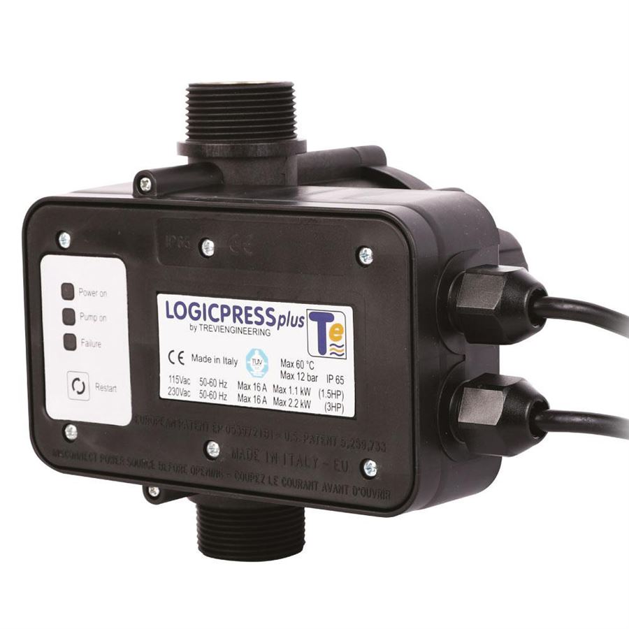 El. tlakový spínač Logicpress Plus 5/4" 2,2 kW - 230 V - 12 bar (Mascontrol)
