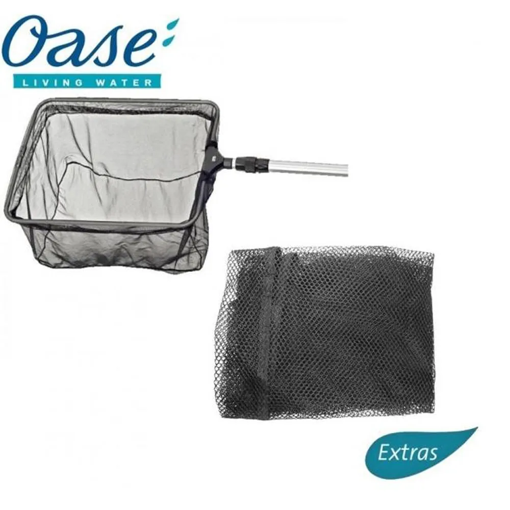 Velmi jemný teleskopický podběrák na řasy Oase Profi Algae net 40 x 30 cm