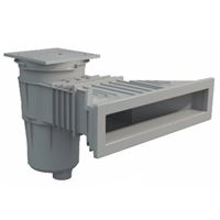 Superskimmer 17,5 l s mosaznými záštřiky - světle šedý
