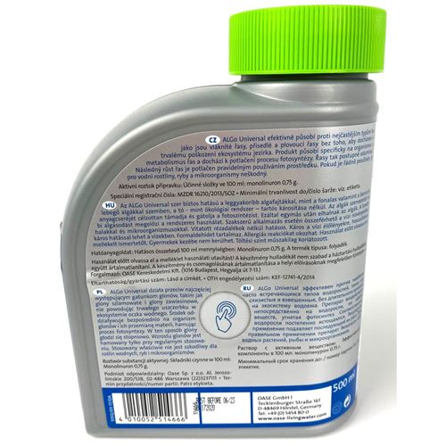 Přípravek na řasy Oase AlGo Universal 500 ml