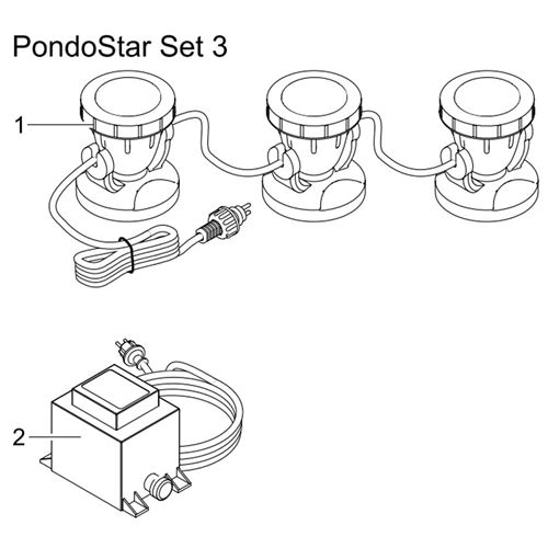 Jezírkové světlo Pontec PondoStar LED Set 3