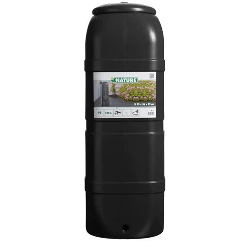 Nádrž na dešťovou vodu s podstavcem 100l NATURE - antracit