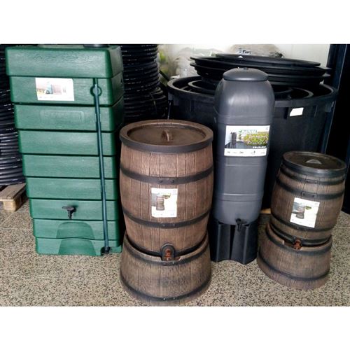 Nádrž na dešťovou vodu 120l NATURE whisky barel s podstavcem