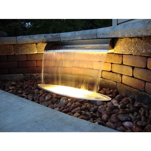 Oase Waterfall Complete Set Wall 60 - Nerezový vodopád s osvětlením