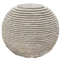 Kamenná vroubkovaná fontána - koule 50 cm