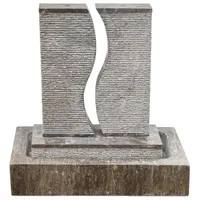 Kamenná vroubkovaná fontána 80 cm