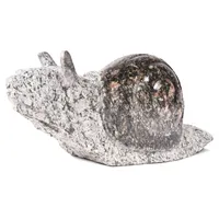 Kamenný hlemýžď B 15 cm s leštěnou ulitou