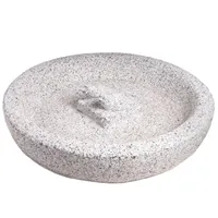 Kamenné napajedlo světlé se dvěma ptáčky 50 cm