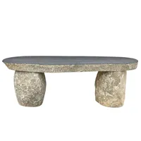 Lavice z čedičového kamene 130 - 140 cm 