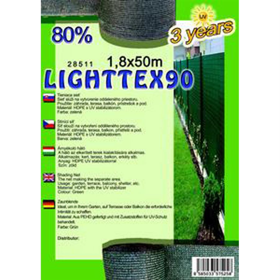 Stínící síť LIGHTTEX90 1,8 x50m zel 80%