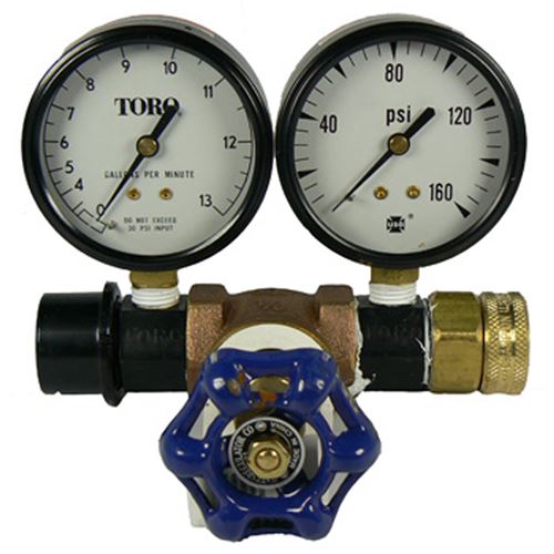 Kombinovaný měřič tlaku (max.11 bar) a průtoku (max. 49 l / min), příslušenství Toro