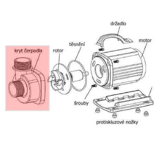 Příruba sání/výtlaku pro AquaForte DM-22000S Vario