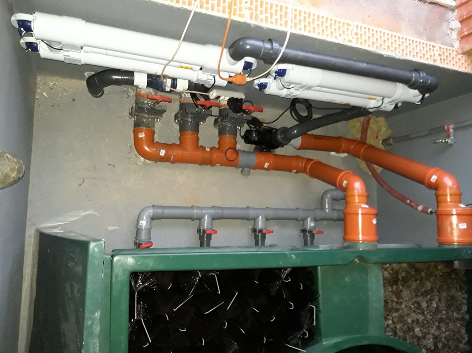 Gravitační zapojení filtrace Tripond center vortex Tmc 110W