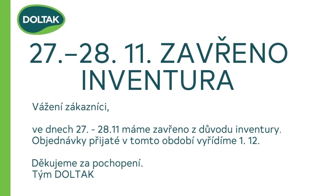 Prodejna 27. - 28.11 uzavřena z důvodu inventury 