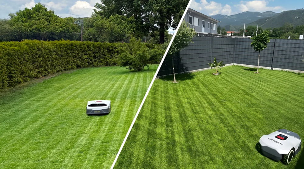 Anthbot Genie - rovnoměrně posekaný trávník robotickou sekačkou