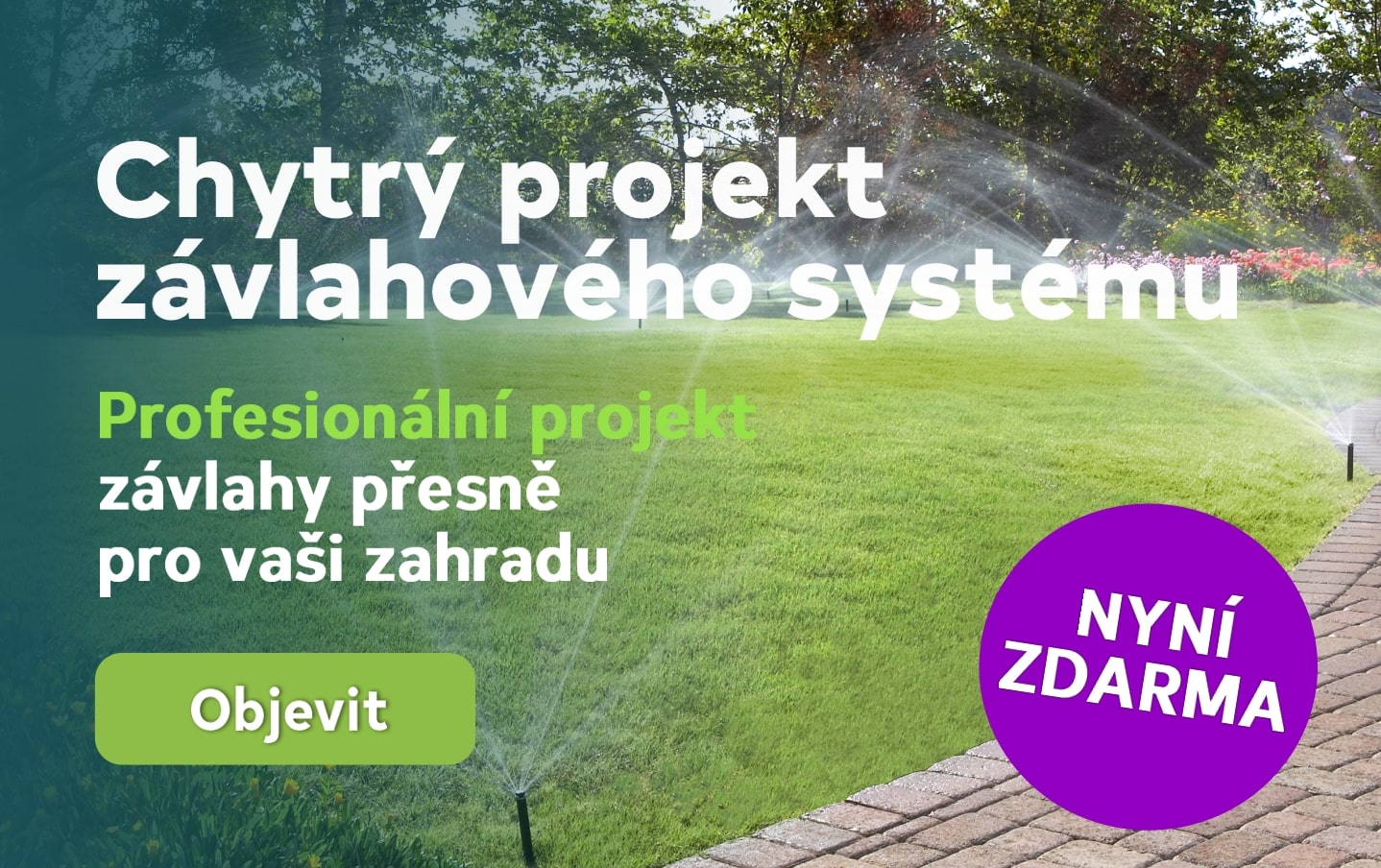Chytrý projekt závlahového systému – profesionální návrh závlahy přesně pro vaši zahradu