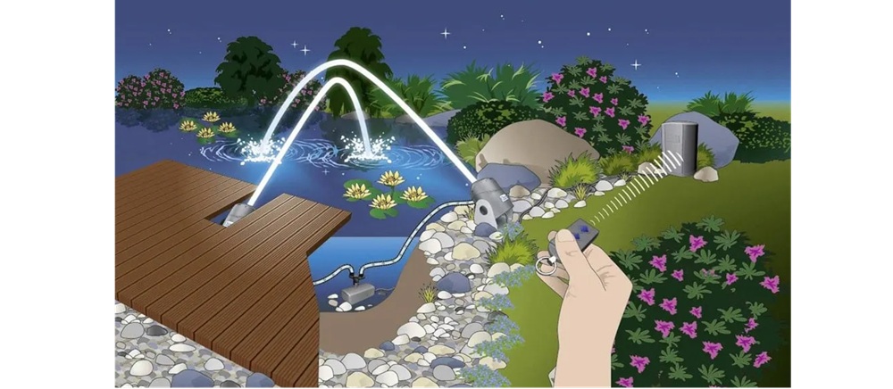 Dálkové ovládání fontánového čerpadla OASE water jet lightning