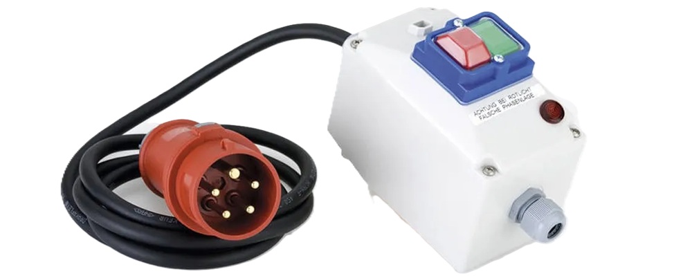 Ovládací skříňka pro čerpadlo Oase AirFlo 4,0 kW 400 V s napájecím kabelem a spínačem pro bezpečné zapínání a vypínání fontánového systému