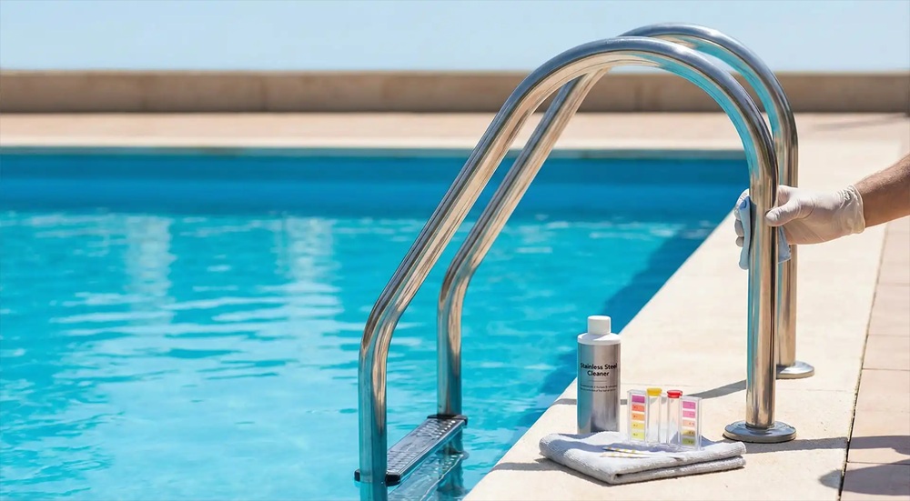 Péče o nerezové části bazénu - čištění a prevence koroze
