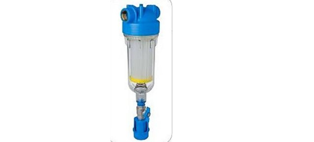Předfiltr na vodu s proplachovacím ventilem – mechanický filtr pro čerpadla a vodárny k ochraně proti nečistotám ve vodě