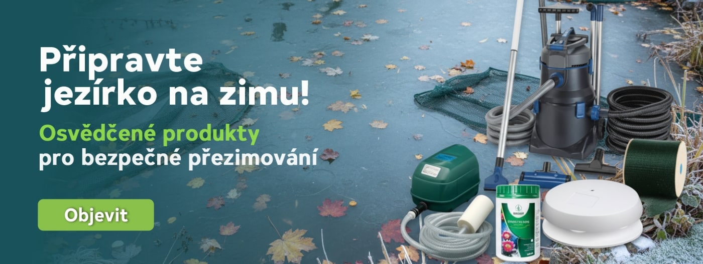 Připravte jezírko na zimu. Osvědčené produkty pro bezpečné přezimování jezírka.