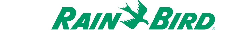 Logo Rain Bird – renomovaný výrobce automatických zavlažovacích systémů pro efektivní zavlažování zahrad, parků a sportovišť.