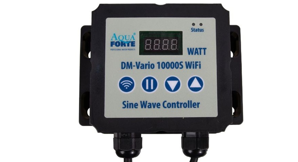 Regulace výkonu čerpadla AquaForte DM Vario S-10000 s regulaci výkonu a WiFi