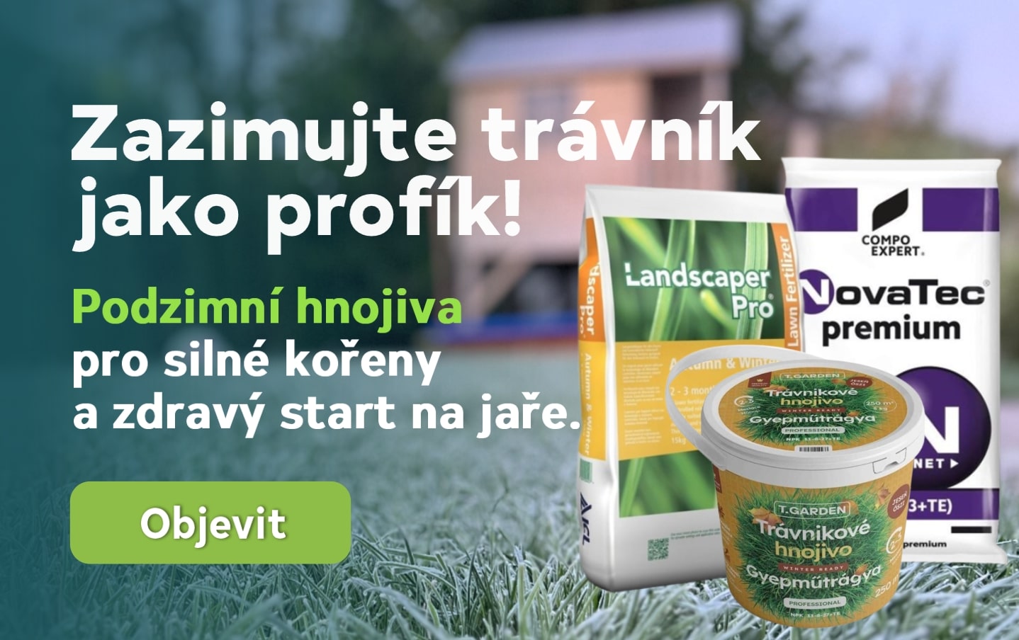 Podzimní travní hnojiva pro přípravu trávníku na zimu.