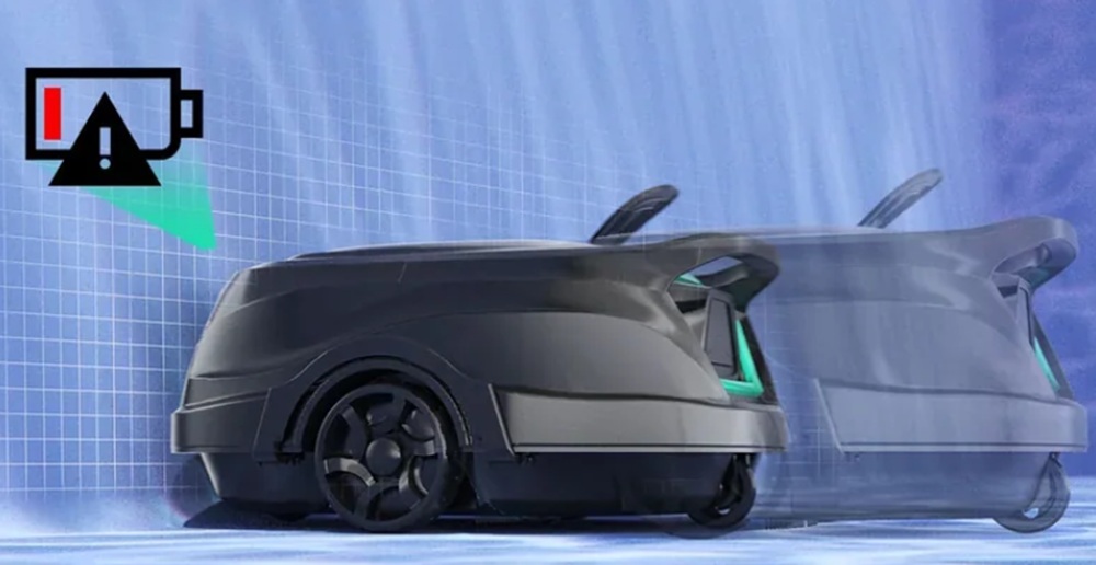 WYBOT A1 - automatické zaparkování při nízkém stavu baterie