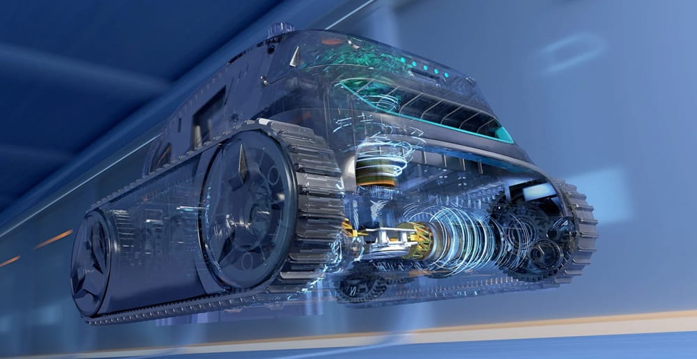 Vnitřní konstrukce a pohonný systém robotického vysavače WYBOT