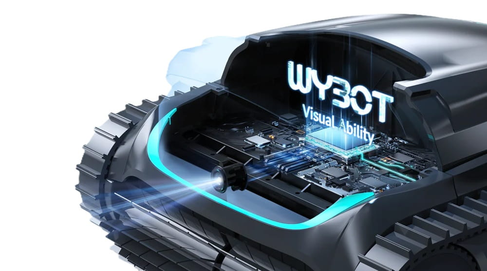 Technologie WYBOT Visual Ability pro inteligentní navigaci bazénového robota