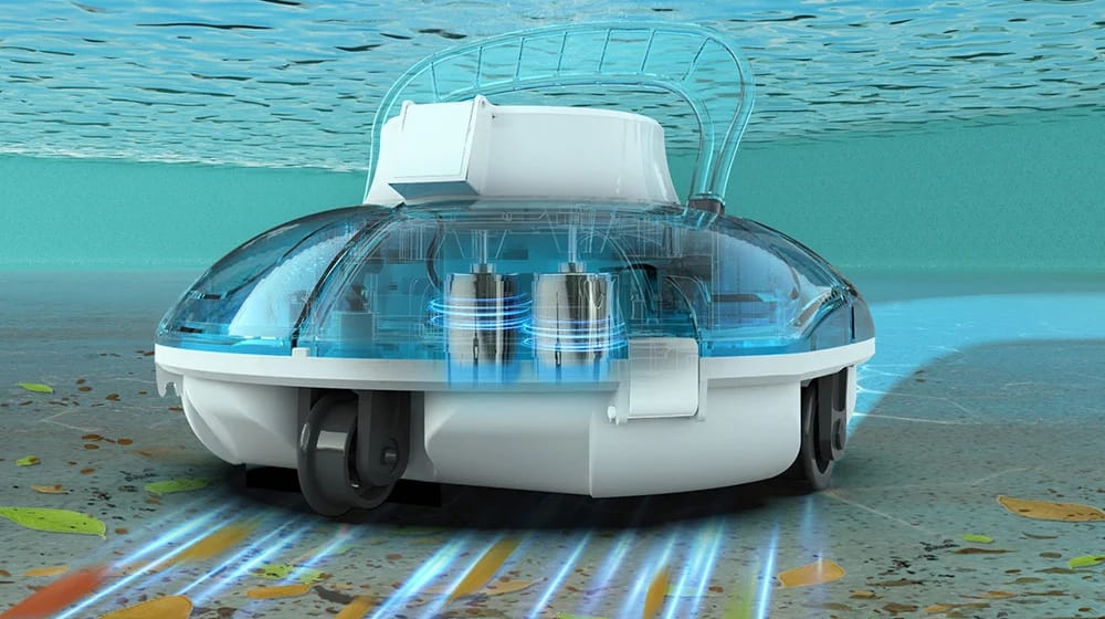 Wybot Winny 200 - konstrukce vysavače se dvěma motory a silným sáním