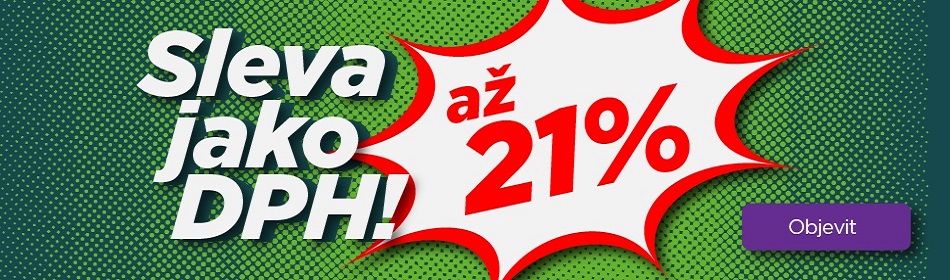 Slevy ve výši až 21%