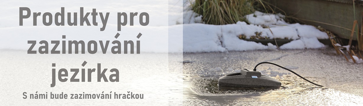 Produkty pro snadné zazimování vašeho zahradního jezírka.