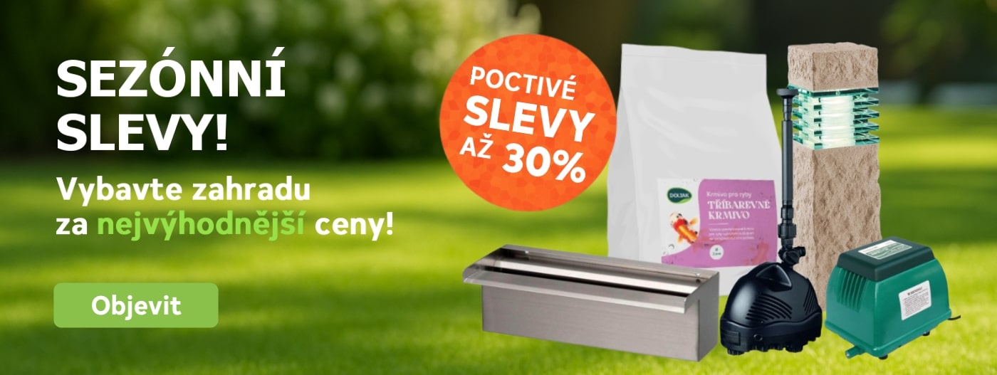 Vybavte zahradu za nejvýhodnější ceny - objevte sezónní poctivé slevy ve výši až 30%.